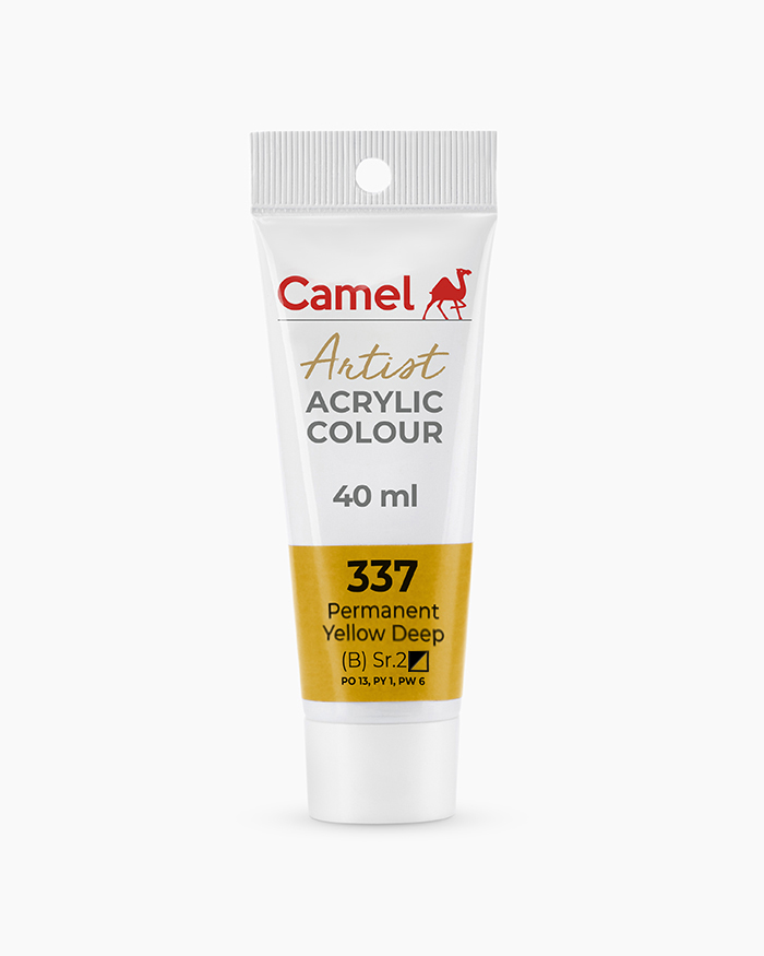 Camel Artist Acrylic Colours Permanent Yellow Deep